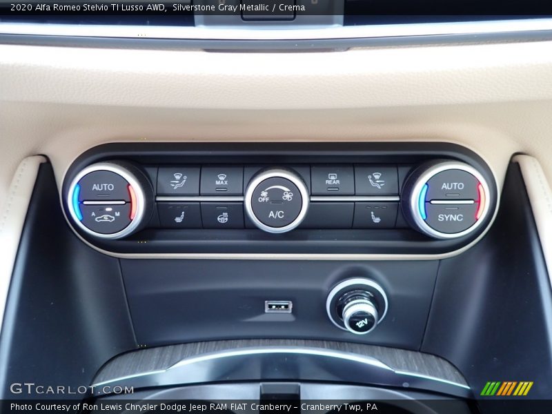 Controls of 2020 Stelvio TI Lusso AWD
