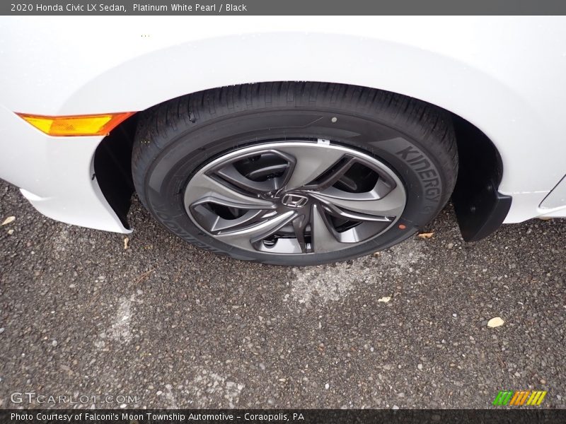 Platinum White Pearl / Black 2020 Honda Civic LX Sedan