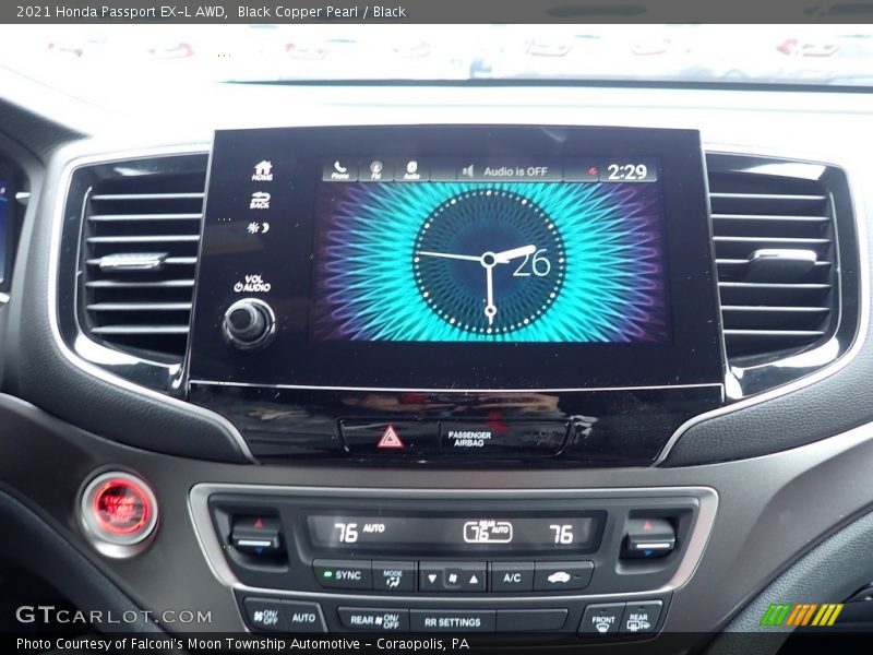 Controls of 2021 Passport EX-L AWD