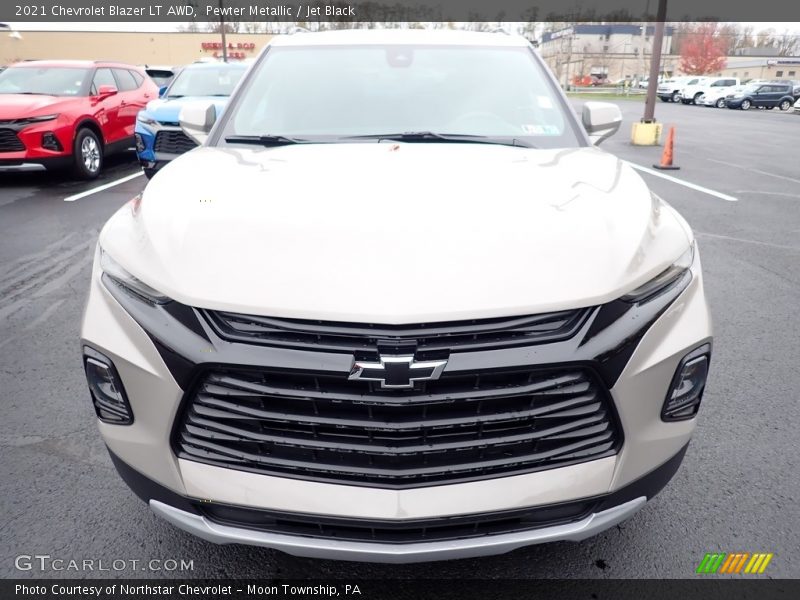 Pewter Metallic / Jet Black 2021 Chevrolet Blazer LT AWD