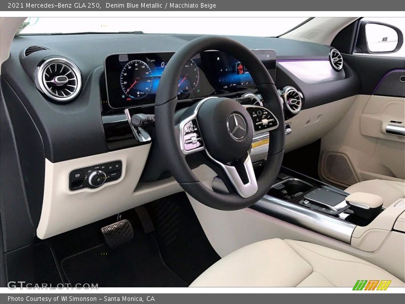 Denim Blue Metallic / Macchiato Beige 2021 Mercedes-Benz GLA 250
