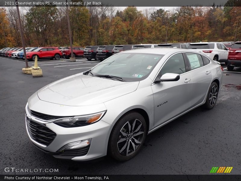 Silver Ice Metallic / Jet Black 2021 Chevrolet Malibu RS