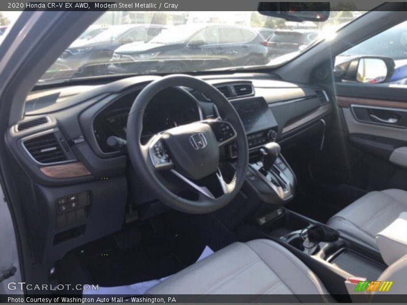 Modern Steel Metallic / Gray 2020 Honda CR-V EX AWD