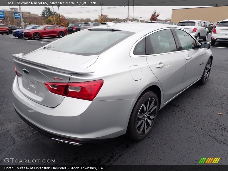 Silver Ice Metallic / Jet Black 2021 Chevrolet Malibu RS