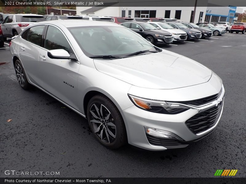 Silver Ice Metallic / Jet Black 2021 Chevrolet Malibu RS