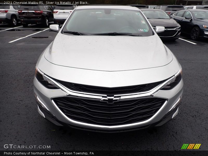 Silver Ice Metallic / Jet Black 2021 Chevrolet Malibu RS