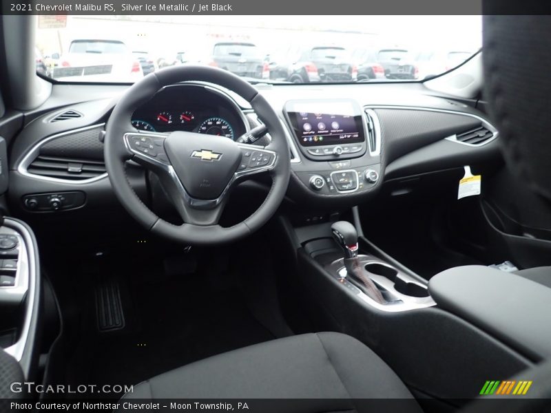 Silver Ice Metallic / Jet Black 2021 Chevrolet Malibu RS