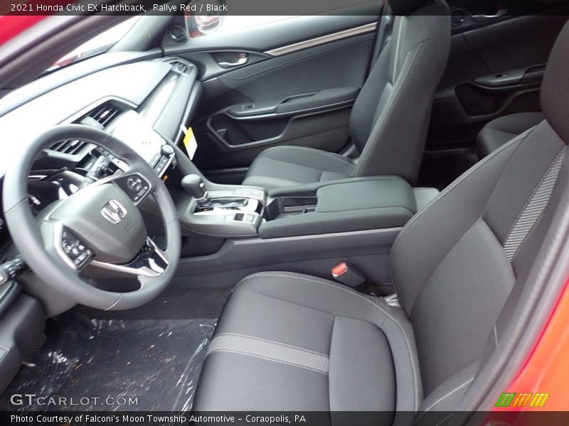 Front Seat of 2021 Civic EX Hatchback
