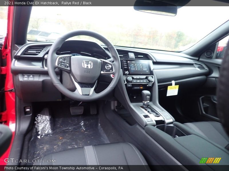  2021 Civic EX Hatchback Black Interior