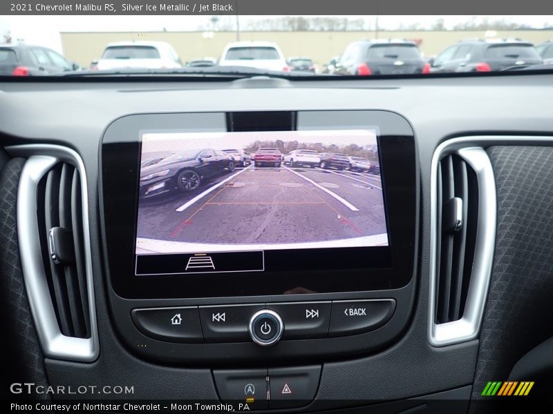 Silver Ice Metallic / Jet Black 2021 Chevrolet Malibu RS