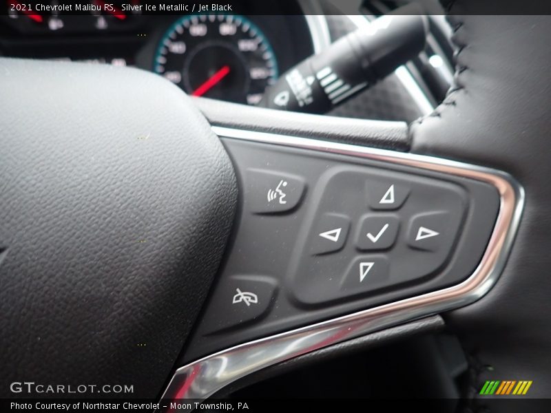 Silver Ice Metallic / Jet Black 2021 Chevrolet Malibu RS