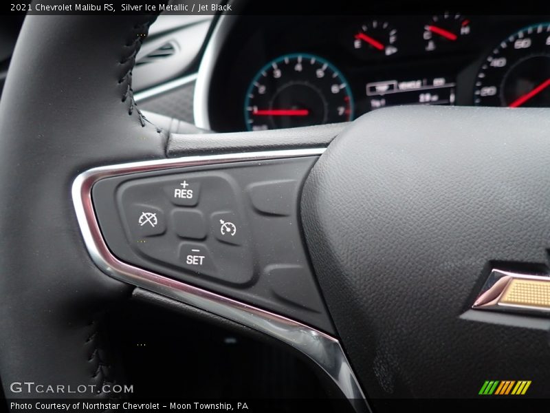 Silver Ice Metallic / Jet Black 2021 Chevrolet Malibu RS