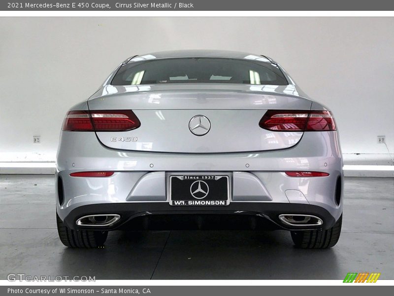 Cirrus Silver Metallic / Black 2021 Mercedes-Benz E 450 Coupe