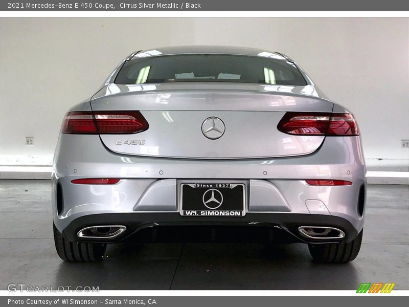 Cirrus Silver Metallic / Black 2021 Mercedes-Benz E 450 Coupe