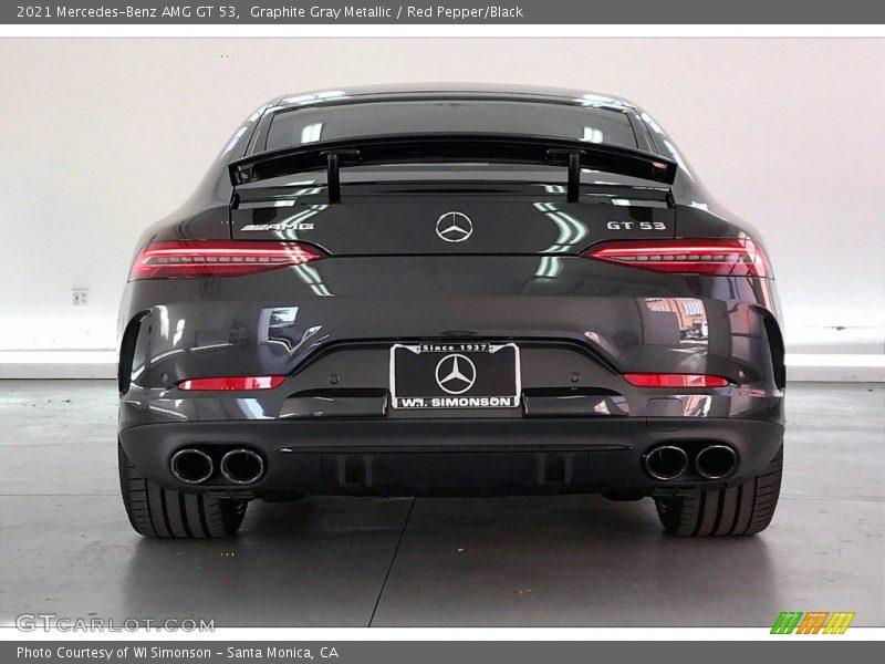 Graphite Gray Metallic / Red Pepper/Black 2021 Mercedes-Benz AMG GT 53