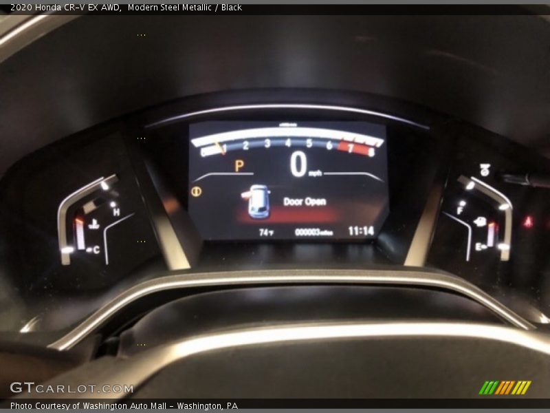 Modern Steel Metallic / Black 2020 Honda CR-V EX AWD