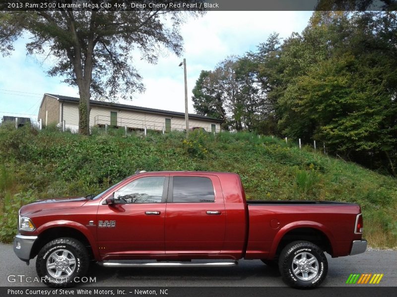 Deep Cherry Red Pearl / Black 2013 Ram 2500 Laramie Mega Cab 4x4