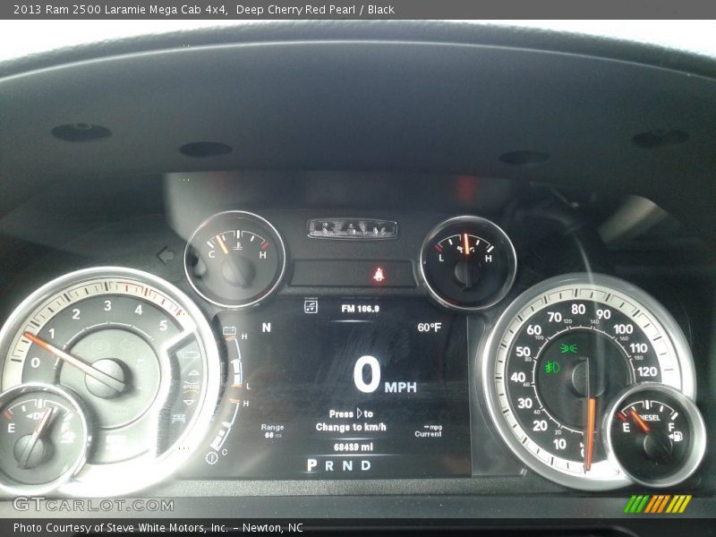 Deep Cherry Red Pearl / Black 2013 Ram 2500 Laramie Mega Cab 4x4