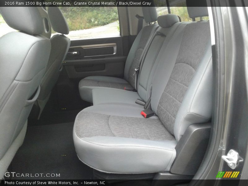 Rear Seat of 2016 1500 Big Horn Crew Cab