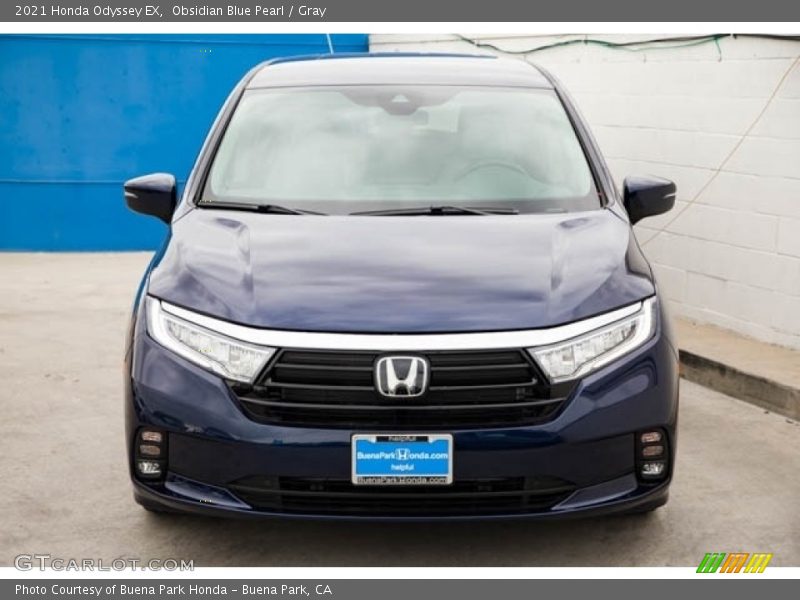 Obsidian Blue Pearl / Gray 2021 Honda Odyssey EX