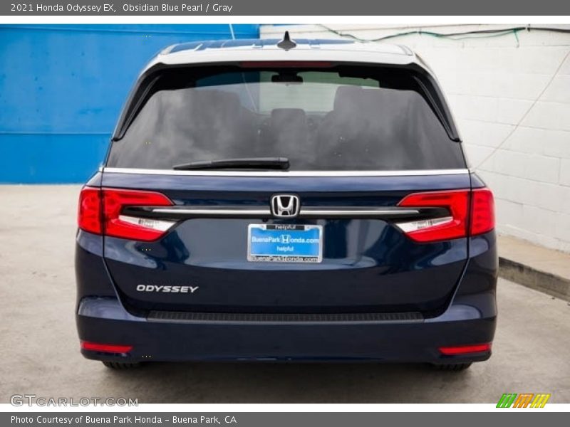 Obsidian Blue Pearl / Gray 2021 Honda Odyssey EX