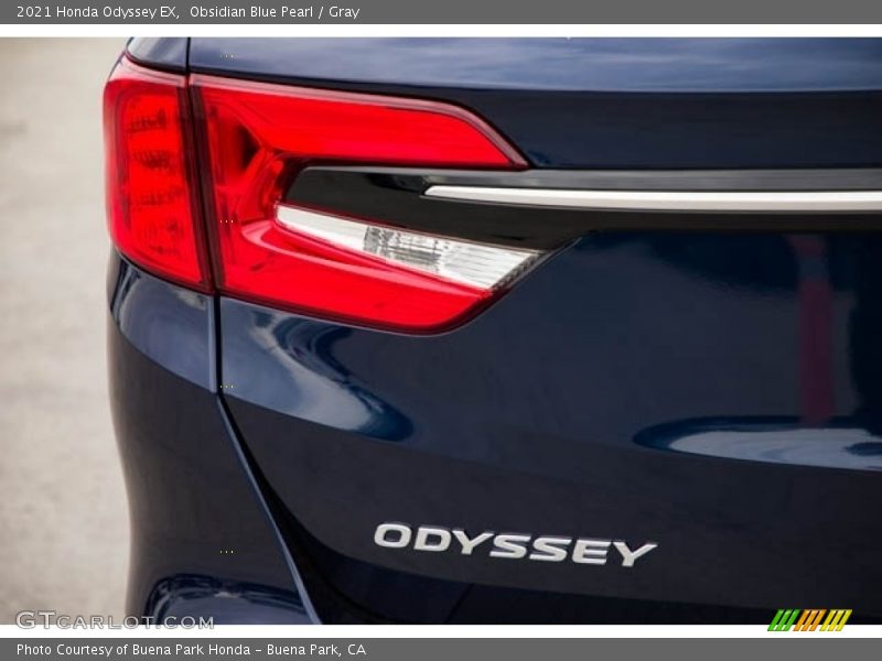 Obsidian Blue Pearl / Gray 2021 Honda Odyssey EX