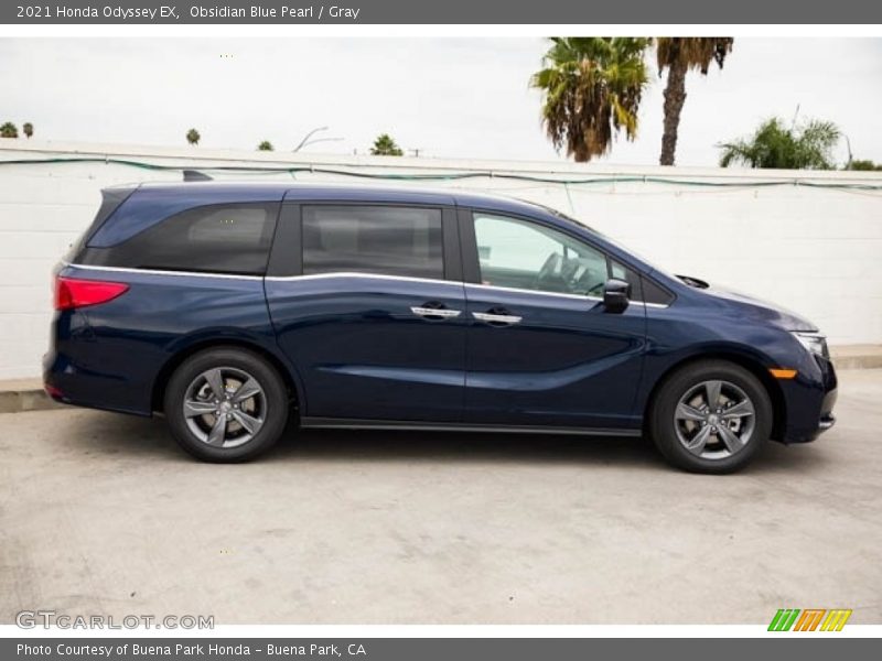 Obsidian Blue Pearl / Gray 2021 Honda Odyssey EX