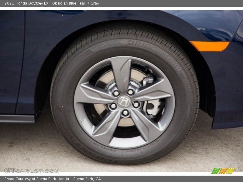 Obsidian Blue Pearl / Gray 2021 Honda Odyssey EX