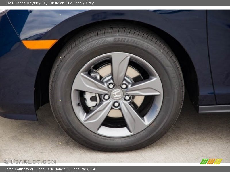 Obsidian Blue Pearl / Gray 2021 Honda Odyssey EX