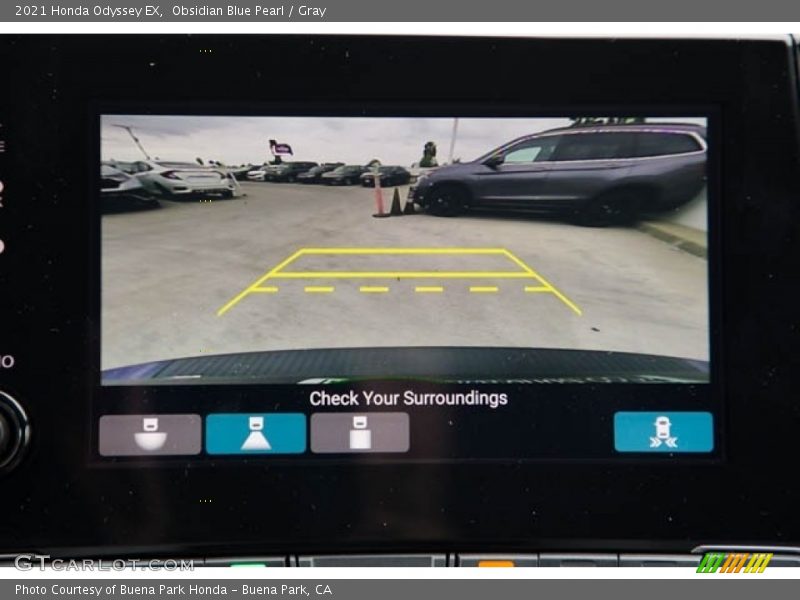 Obsidian Blue Pearl / Gray 2021 Honda Odyssey EX