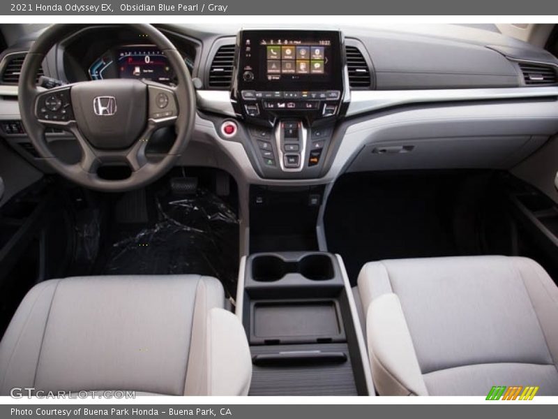 Obsidian Blue Pearl / Gray 2021 Honda Odyssey EX