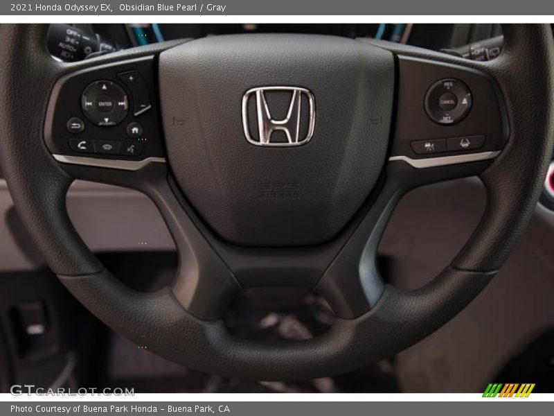Obsidian Blue Pearl / Gray 2021 Honda Odyssey EX