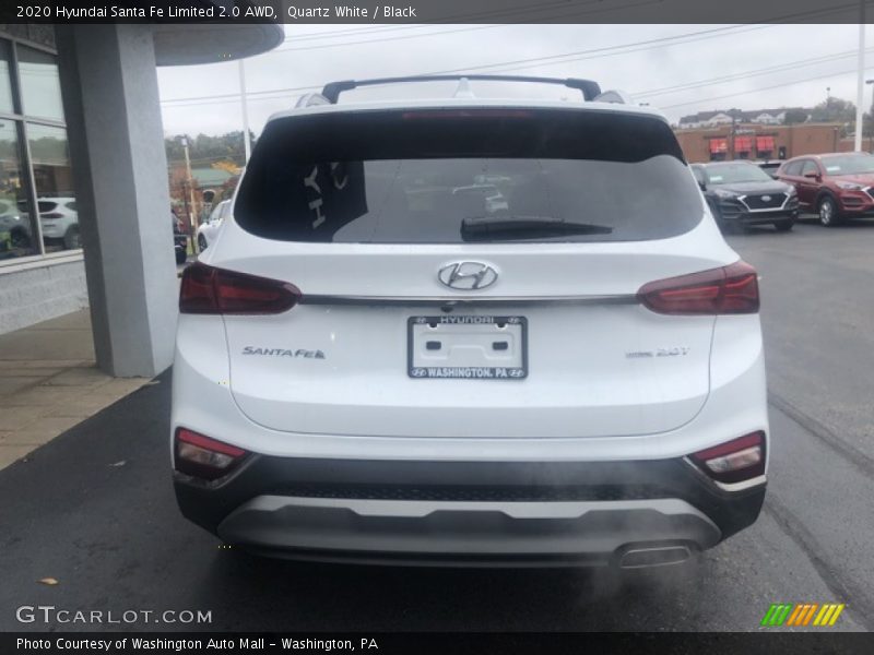 Quartz White / Black 2020 Hyundai Santa Fe Limited 2.0 AWD