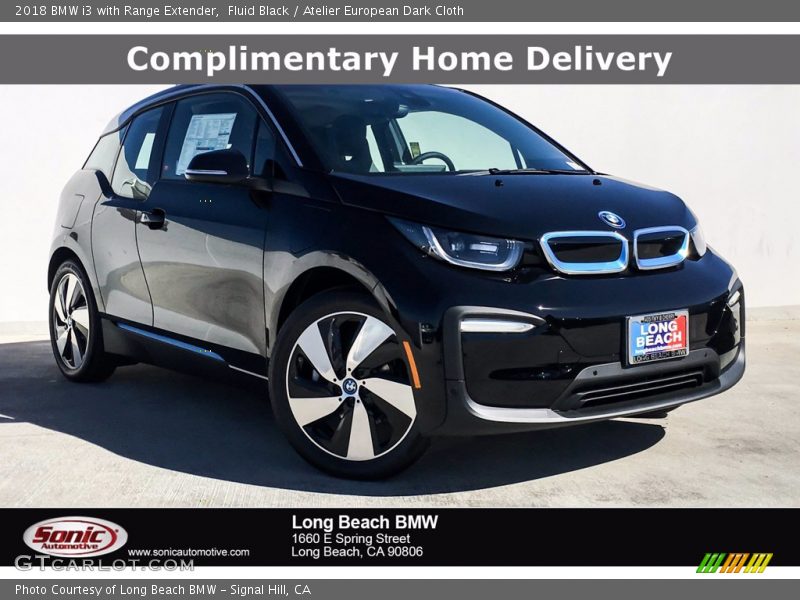 Fluid Black / Atelier European Dark Cloth 2018 BMW i3 with Range Extender