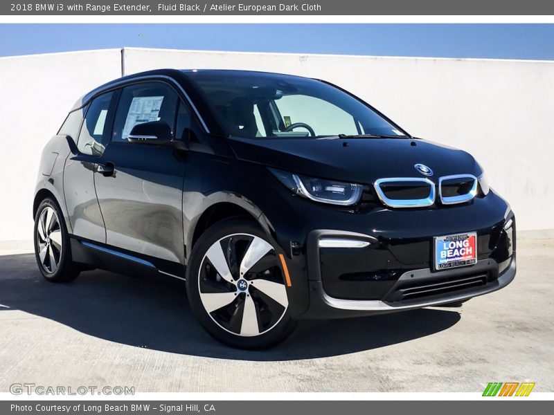 Fluid Black / Atelier European Dark Cloth 2018 BMW i3 with Range Extender