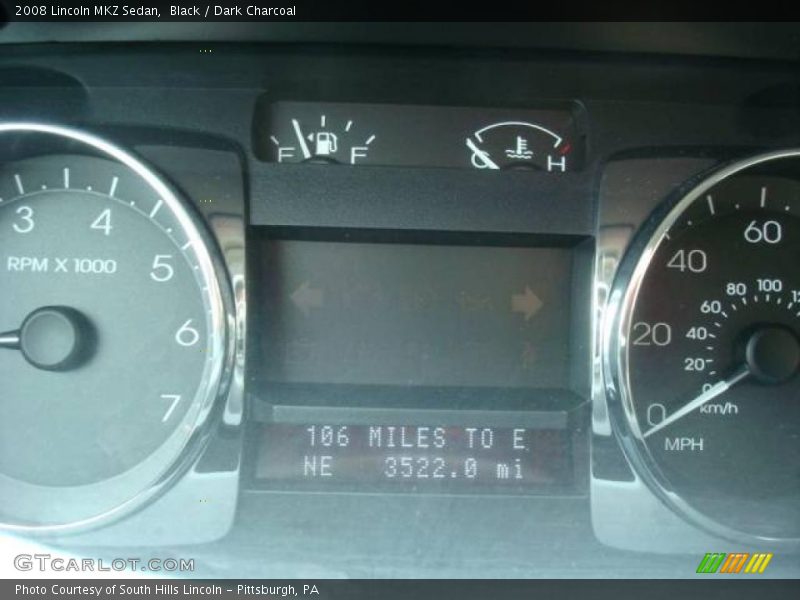 Black / Dark Charcoal 2008 Lincoln MKZ Sedan