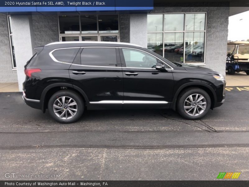 Twilight Black / Black 2020 Hyundai Santa Fe SEL AWD