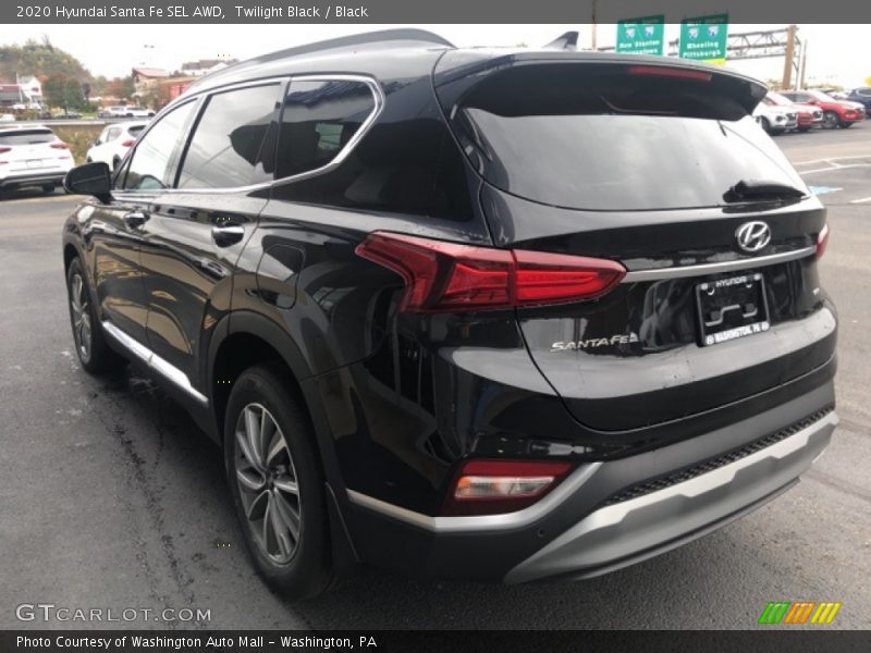 Twilight Black / Black 2020 Hyundai Santa Fe SEL AWD
