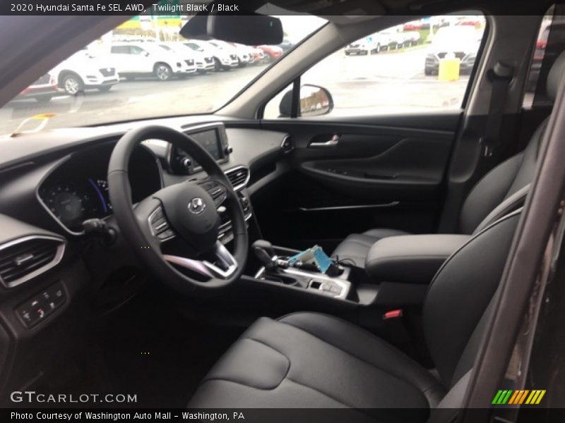 Twilight Black / Black 2020 Hyundai Santa Fe SEL AWD