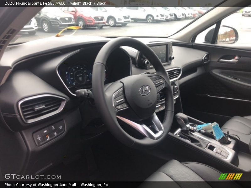 Twilight Black / Black 2020 Hyundai Santa Fe SEL AWD