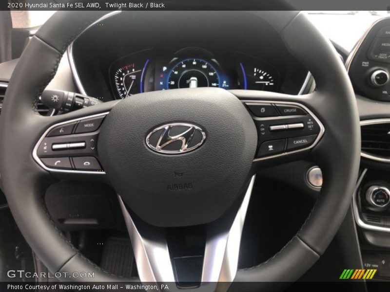 Twilight Black / Black 2020 Hyundai Santa Fe SEL AWD