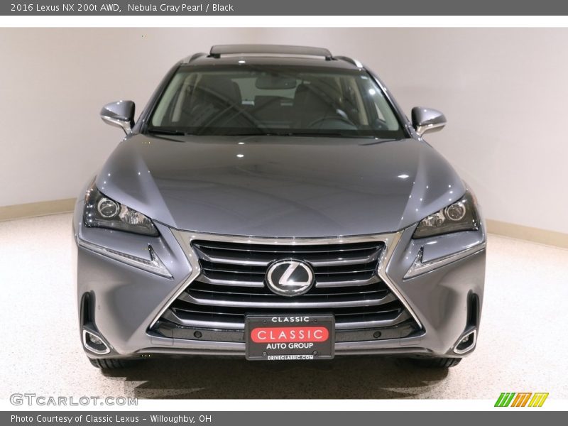 Nebula Gray Pearl / Black 2016 Lexus NX 200t AWD