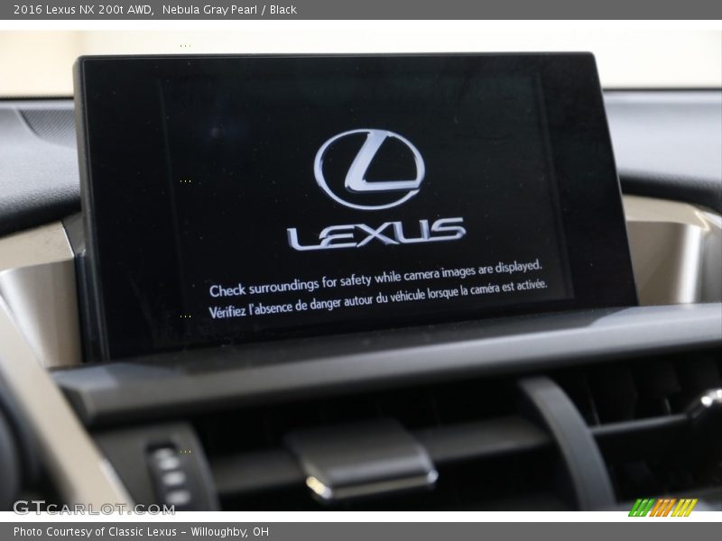 Nebula Gray Pearl / Black 2016 Lexus NX 200t AWD