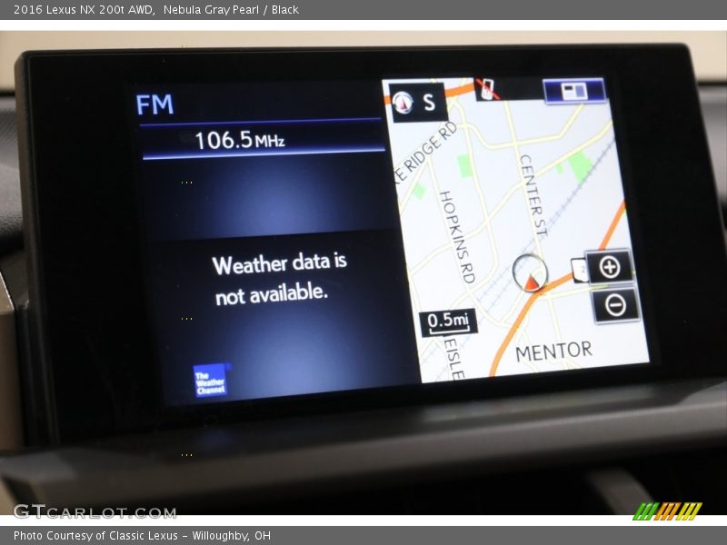 Nebula Gray Pearl / Black 2016 Lexus NX 200t AWD
