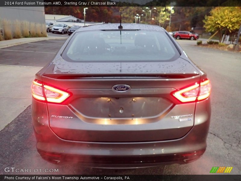 Sterling Gray / Charcoal Black 2014 Ford Fusion Titanium AWD