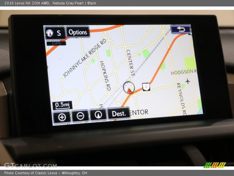 Nebula Gray Pearl / Black 2016 Lexus NX 200t AWD