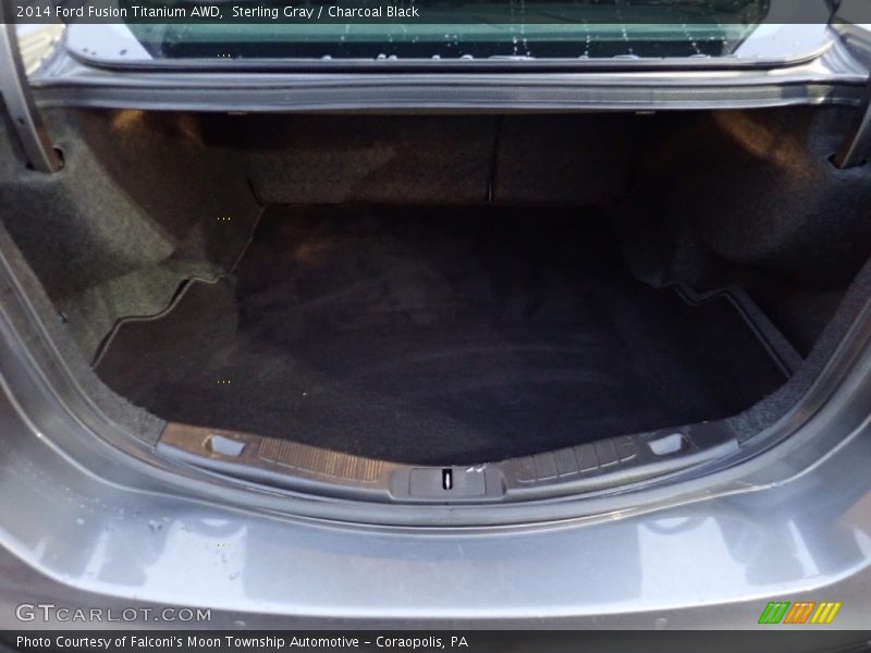 Sterling Gray / Charcoal Black 2014 Ford Fusion Titanium AWD