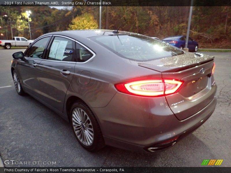 Sterling Gray / Charcoal Black 2014 Ford Fusion Titanium AWD