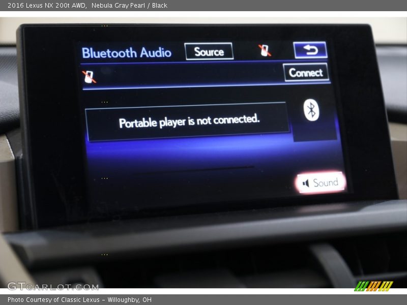 Nebula Gray Pearl / Black 2016 Lexus NX 200t AWD