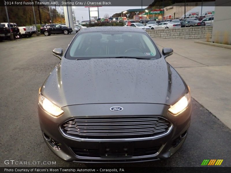 Sterling Gray / Charcoal Black 2014 Ford Fusion Titanium AWD